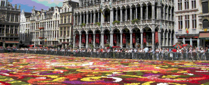 tapis de fleurs bruxelles